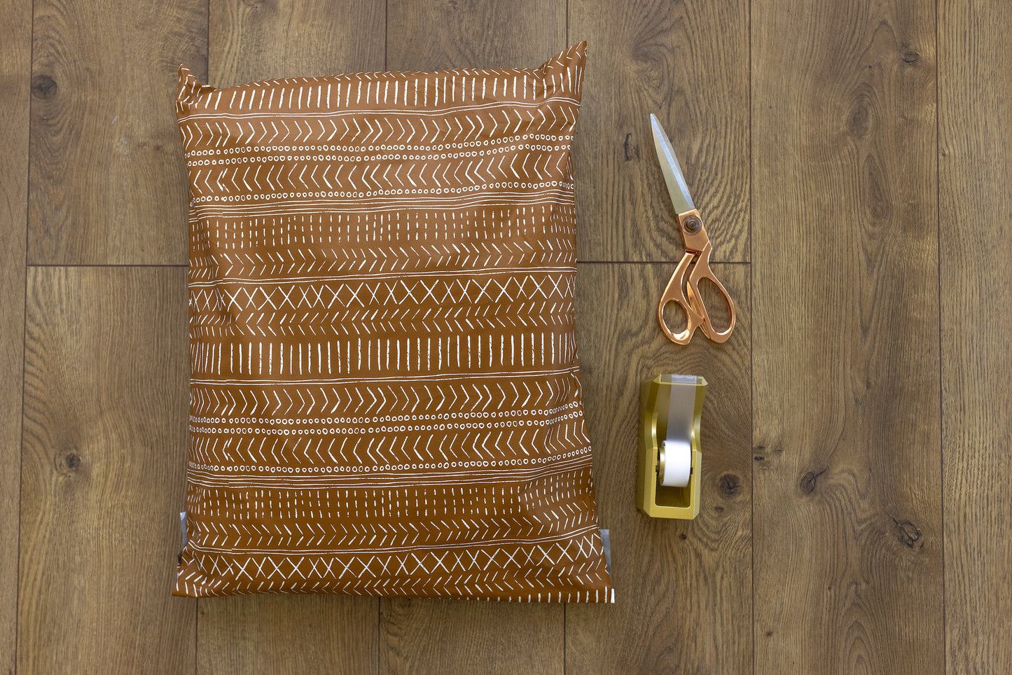 14.5x19 - Poly Mailer: Geo Boho Pattern (Brown)