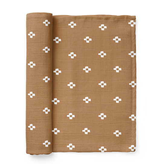 Brown Boho baby blanket