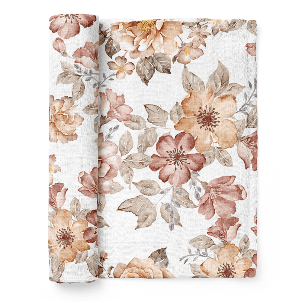 Swaddles Sunset Floral White Mini Wander