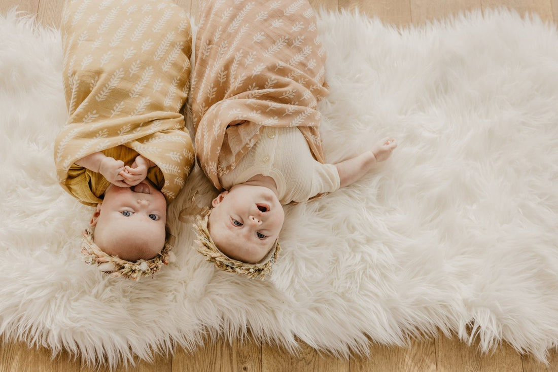 whimsical twin baby girls photo props