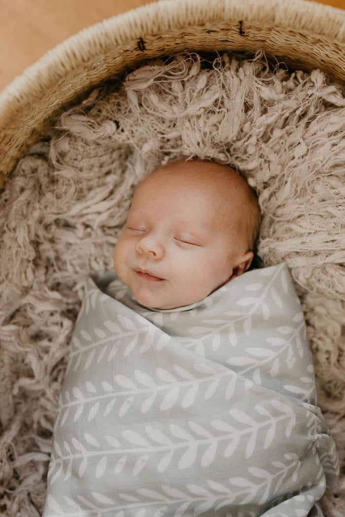 Tapestry Green Swaddle