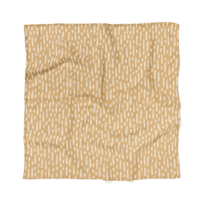 a photo of the cream baby blanket laid flat showing the cream gender neutral baby blanket colors