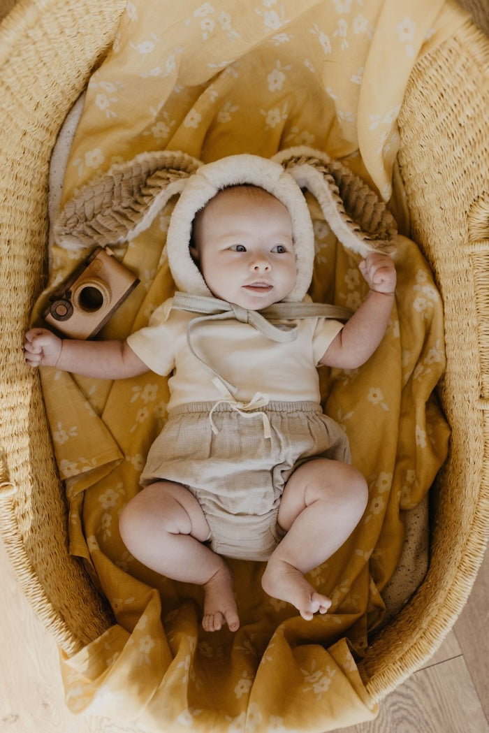 Yellow swaddle online blanket